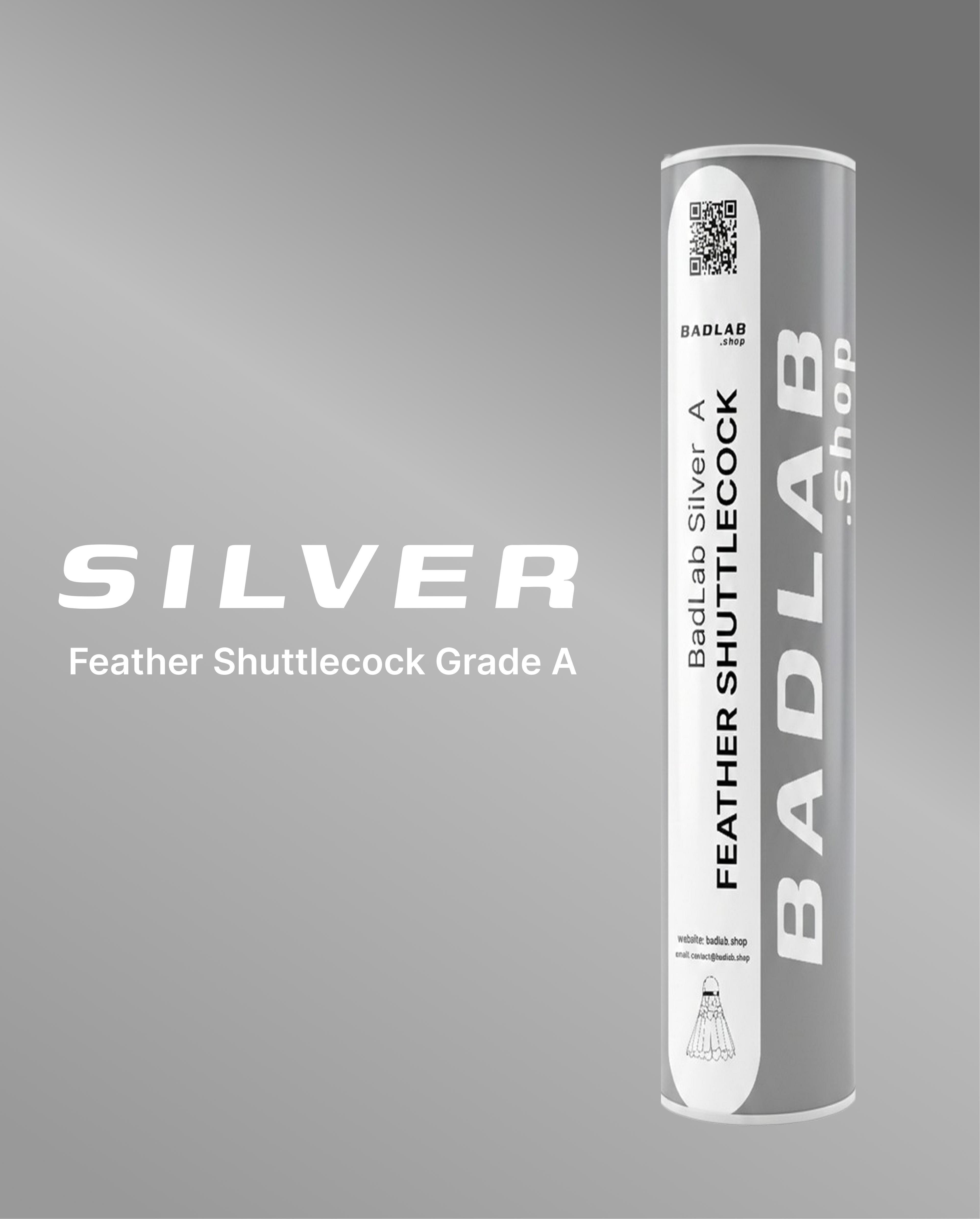 Badlab silver shuttlecock durable cheap shuttlecock yonex as30 alternative